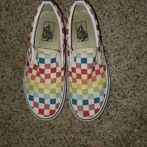 Rainbow vans womens size 8
